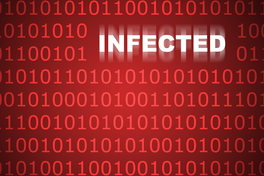 Infected Code Abstract Background